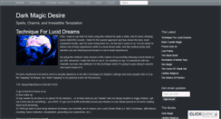 Desktop Screenshot of darkmagicdesire.com