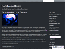 Tablet Screenshot of darkmagicdesire.com